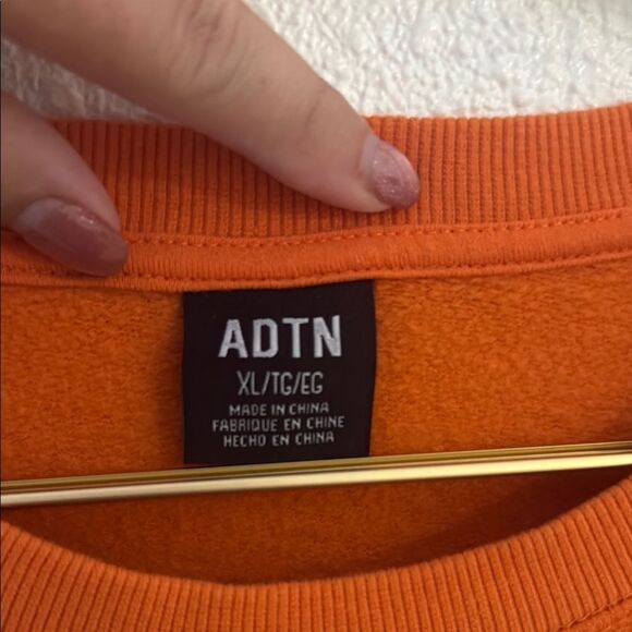 Halloween Orange “Too old for this sheet” Graphic Sweatshirt- Size XL - Picture 3 of 5